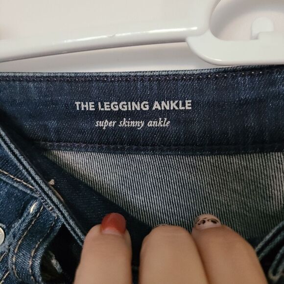 AG Adriano Goldschmied Destroyed‎ Legging Ankle Super Skinny Jeans sz 28 - Picture 3 of 6